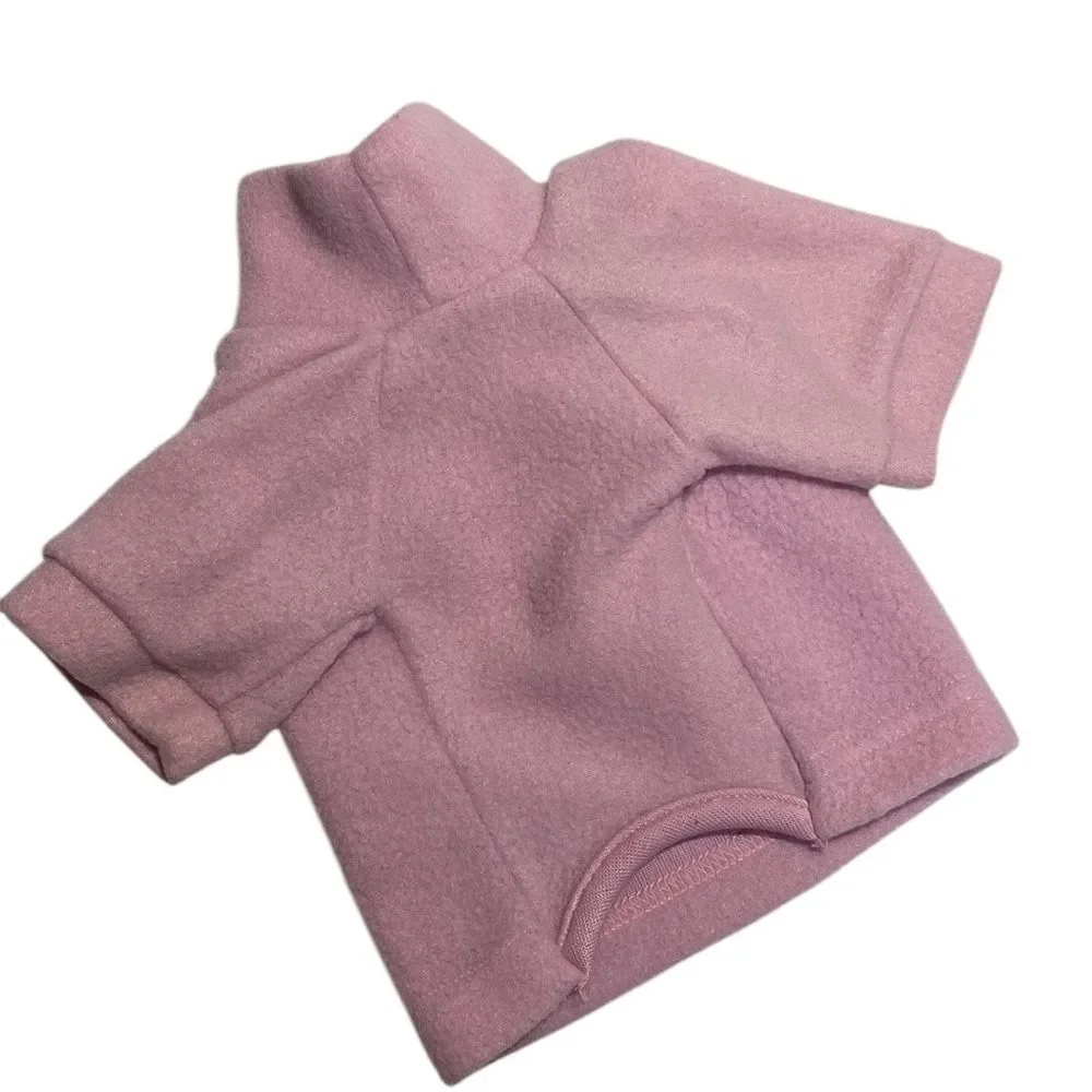 Lavender / Pink Soft Fleece Dog Shirt Jacket